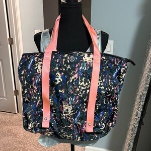 lululemon athletica Colorful Tote with Pink Straps